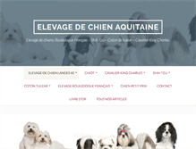 Tablet Screenshot of elevage-chien.net