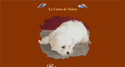 Desktop Screenshot of coton-de-tulear.elevage-chien.net