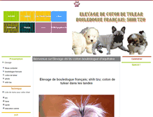 Tablet Screenshot of chien.elevage-chien.net